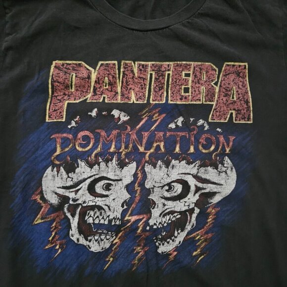 Pantera Domination Band T-Shirt Black Graphic Metal Tee – Unisex Medium - Picture 2 of 8